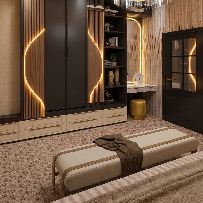 Mid-century bedroom