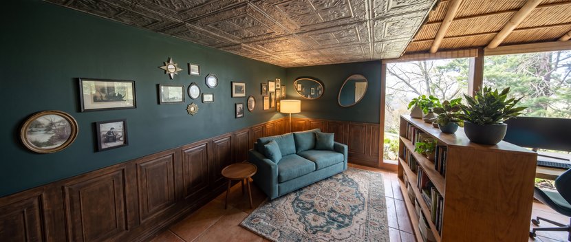 Eclectic home office
