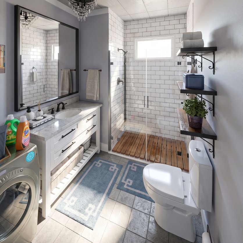Mid-century bathroom