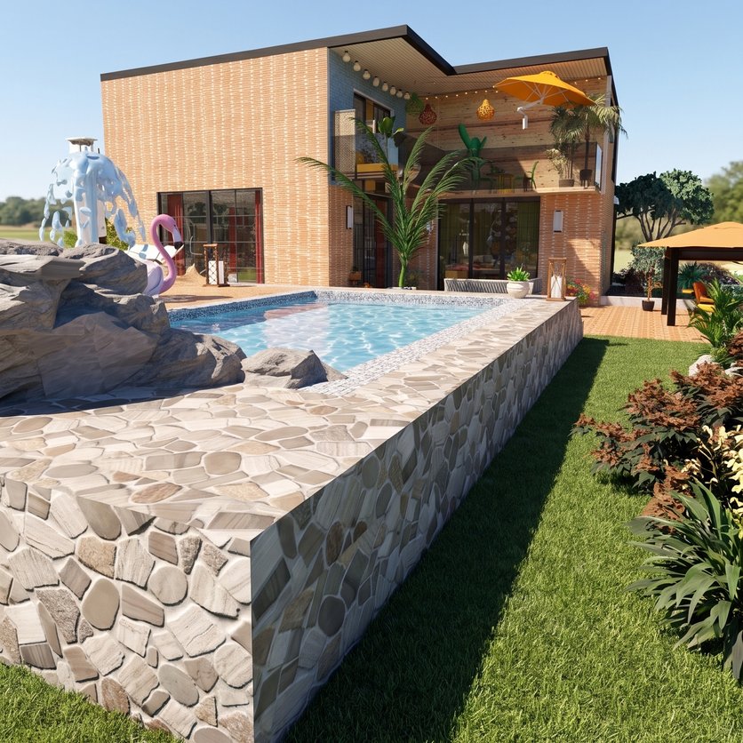 Mid-century outdoor space