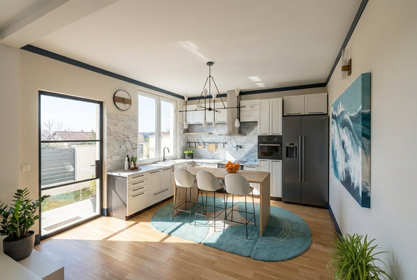 cucina in stile Mid-century
