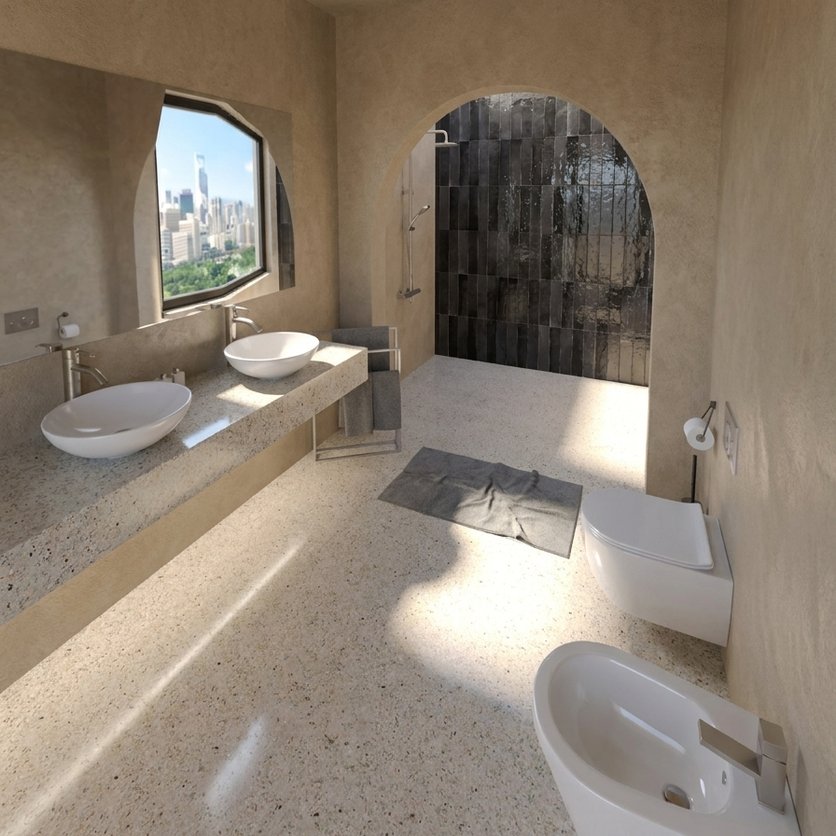 Mid-century bathroom