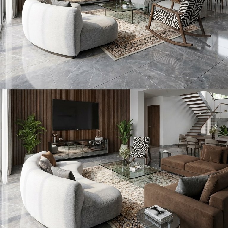 Mid-century living room