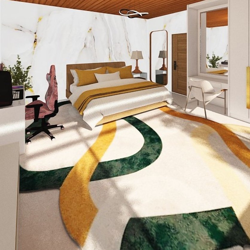 Mid-century bedroom