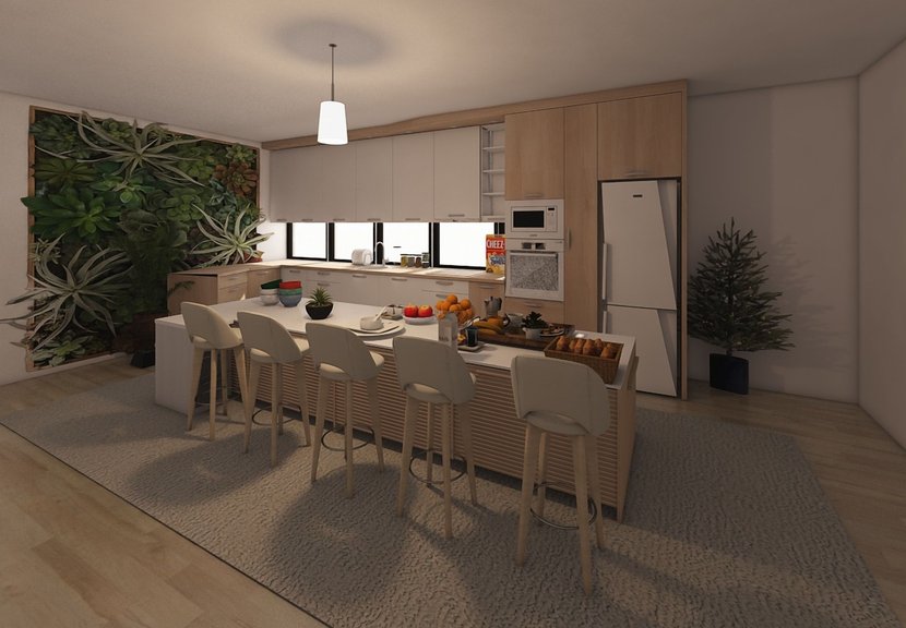 cucina in stile Mid-century