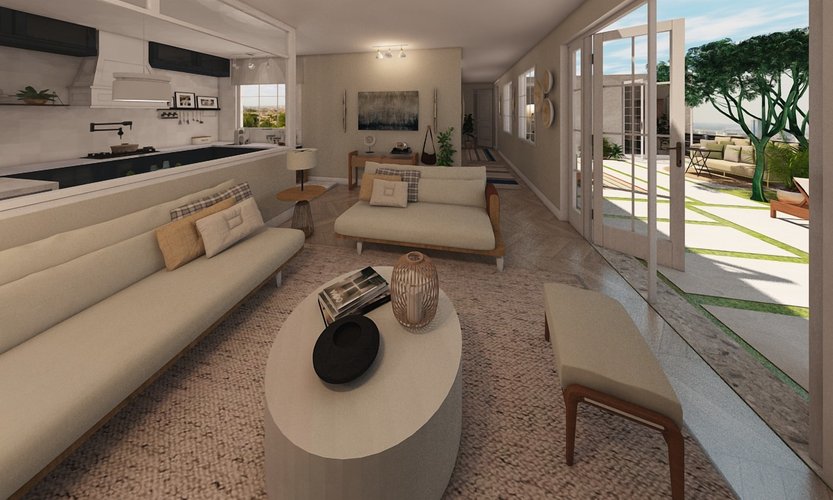 Mid-century living room