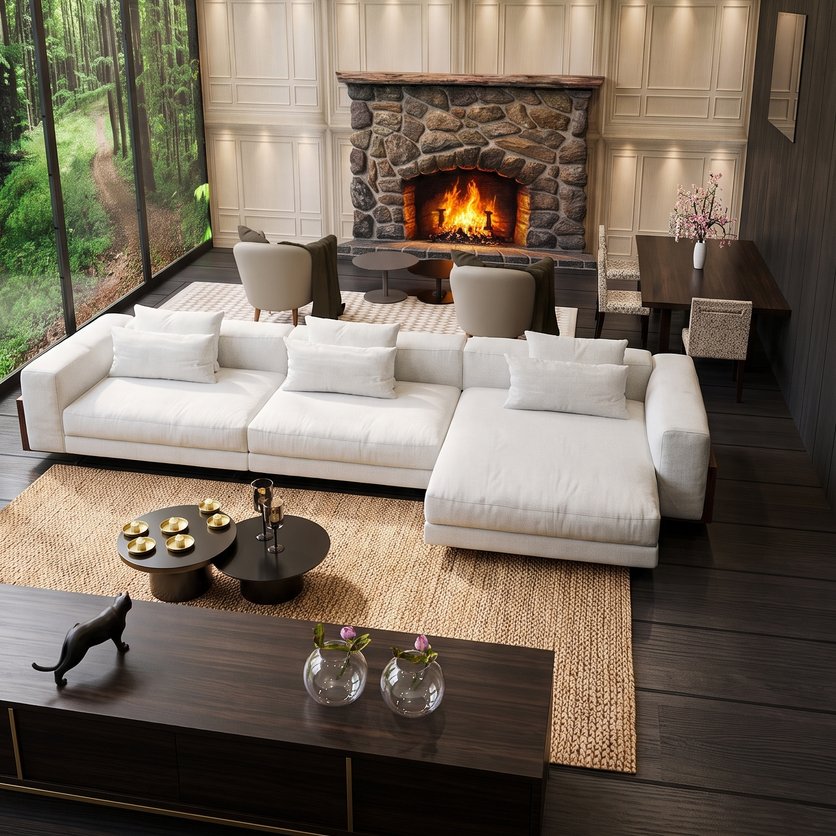 Mid-century living room