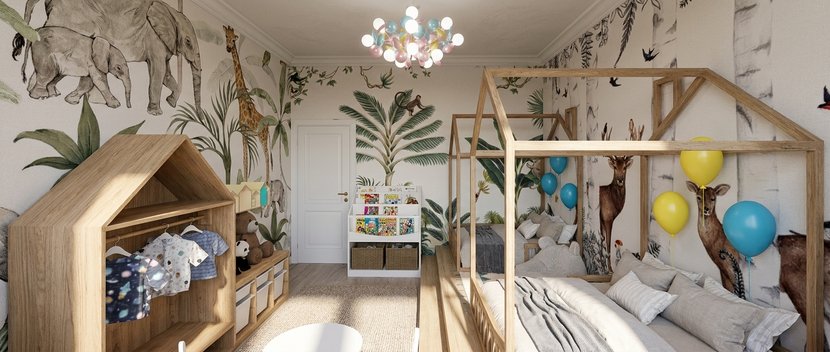 Traditional kids room