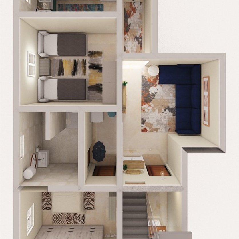 Mid-century floor plan