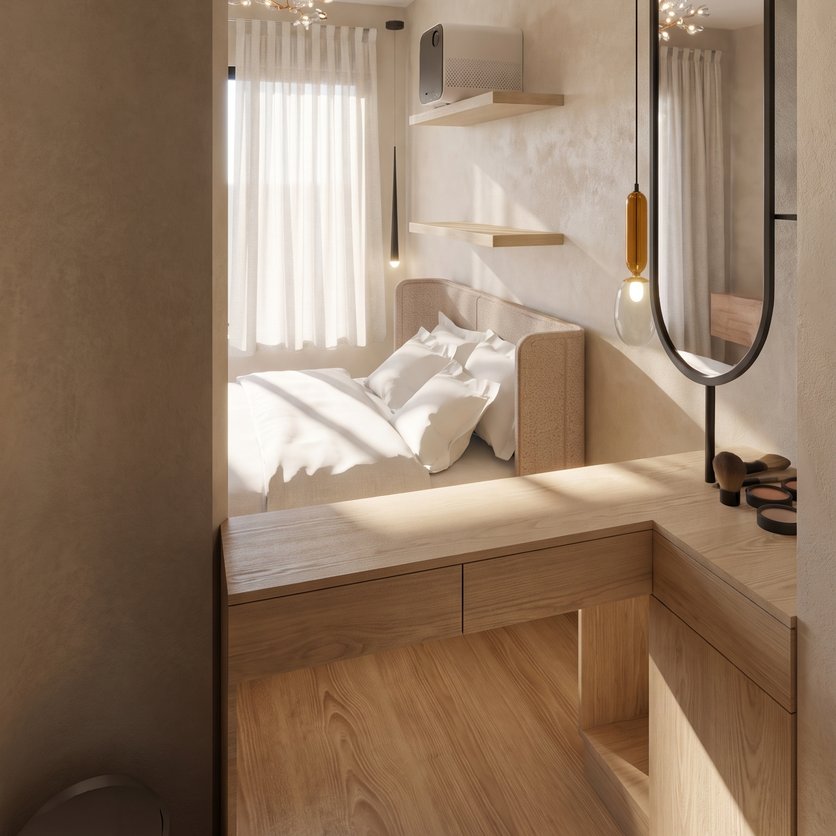 Japandi bedroom