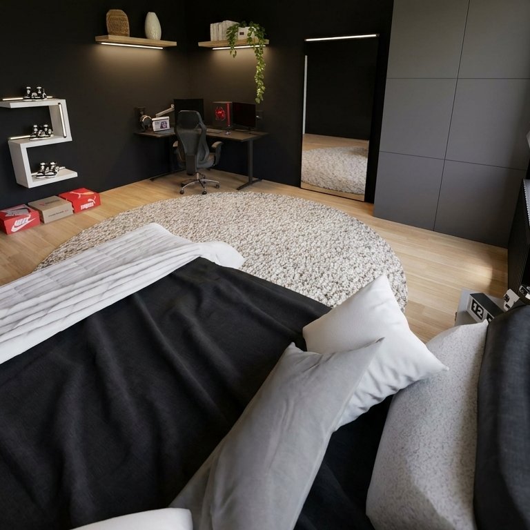 Mid-century bedroom