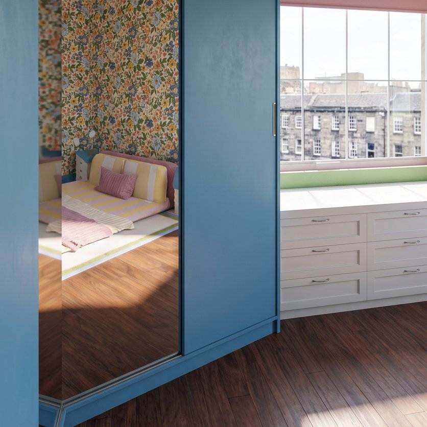 Eclectic bedroom
