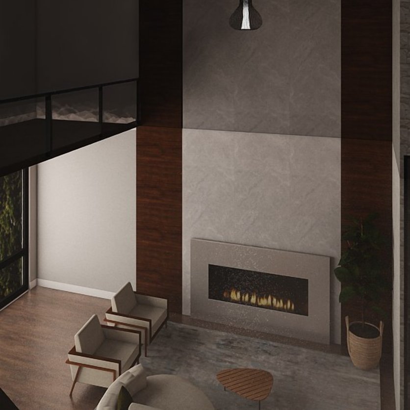 Mid-century living room
