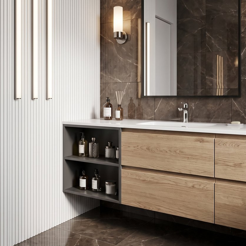 Mid-century bathroom