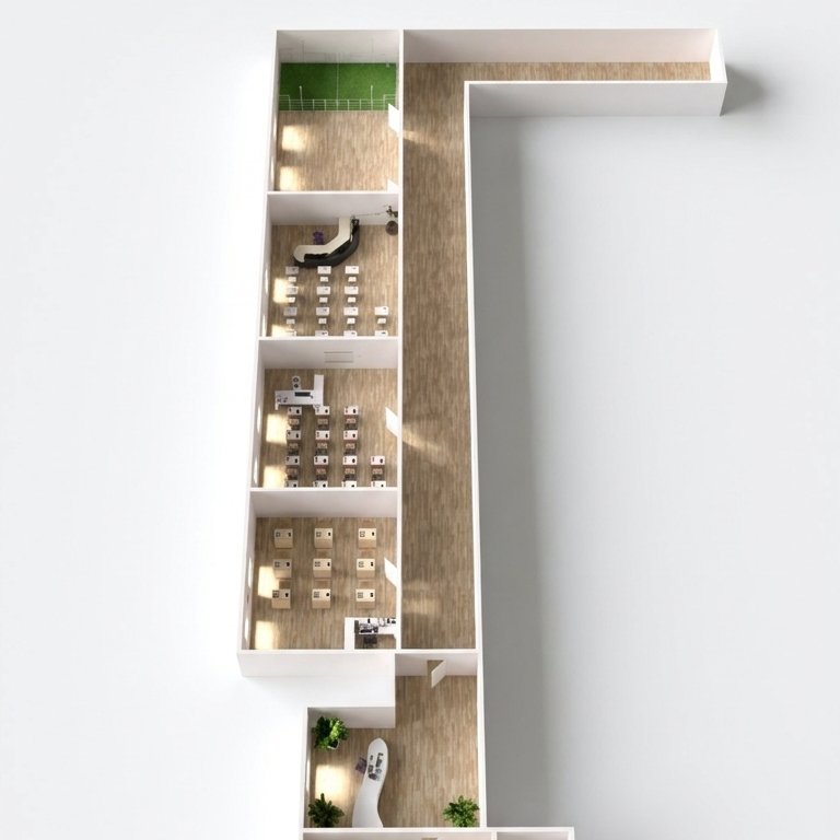 Mid-century floor plan