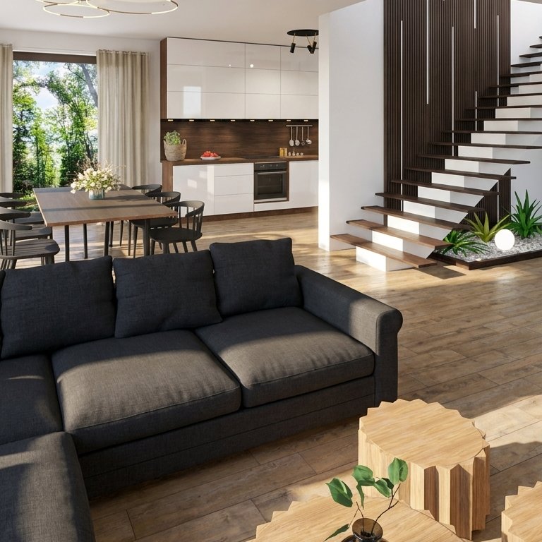 Mid-century living room
