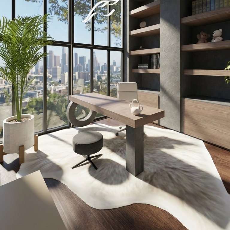 Mid-century home office
