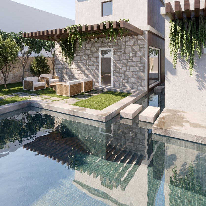 Mediterranean outdoor space