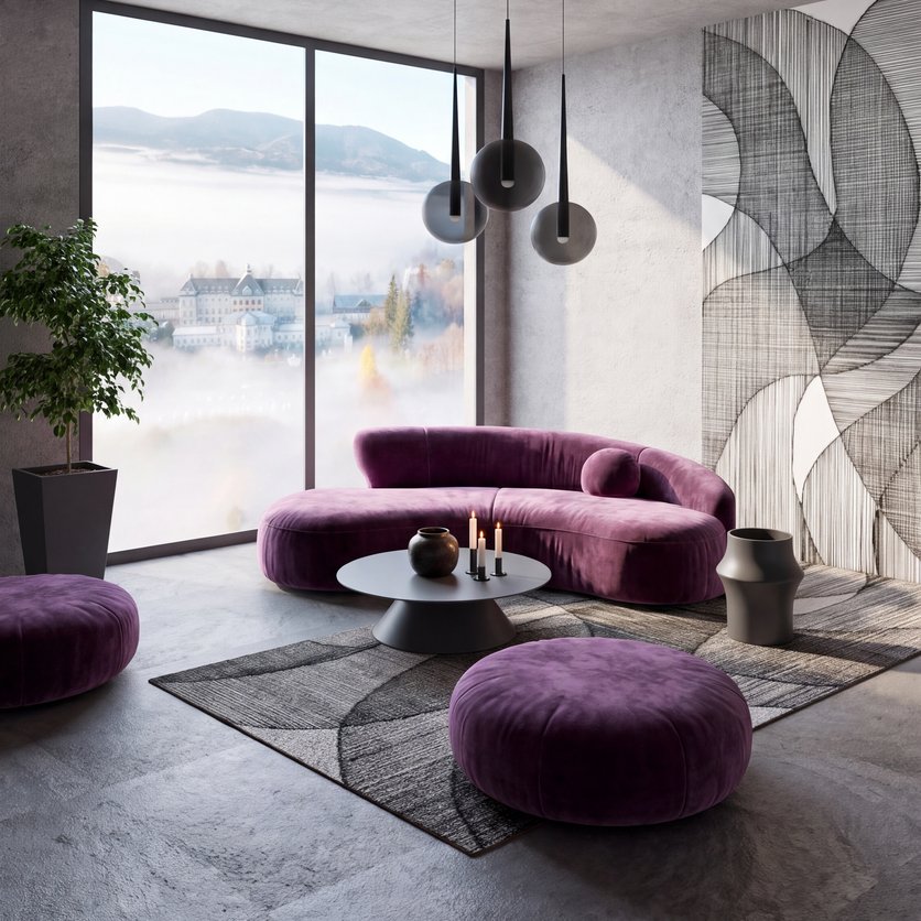 Mid-century living room