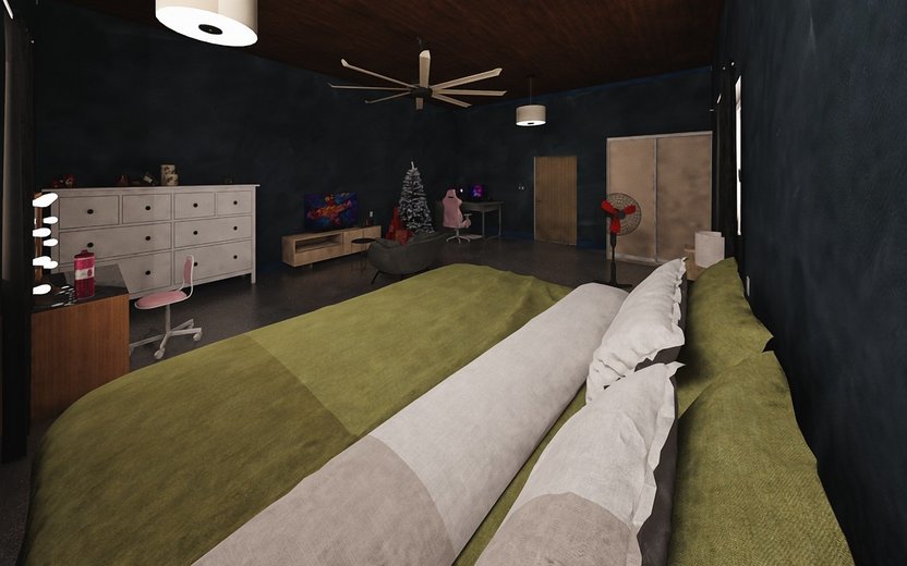 Mid-century bedroom