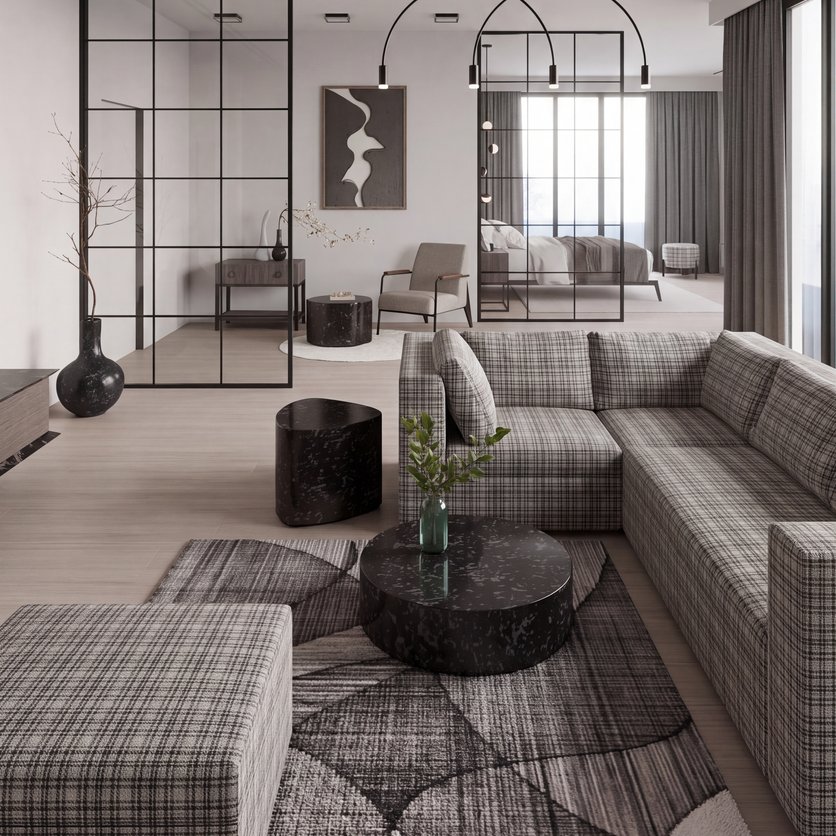 Mid-century living room