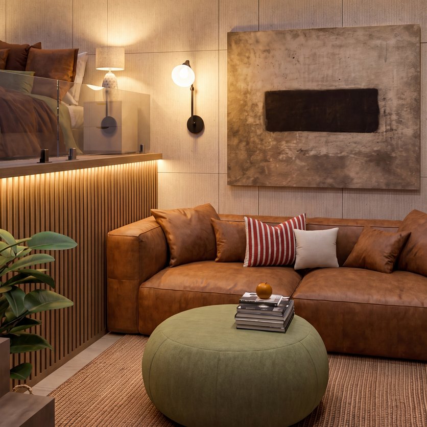 Mid-century living room