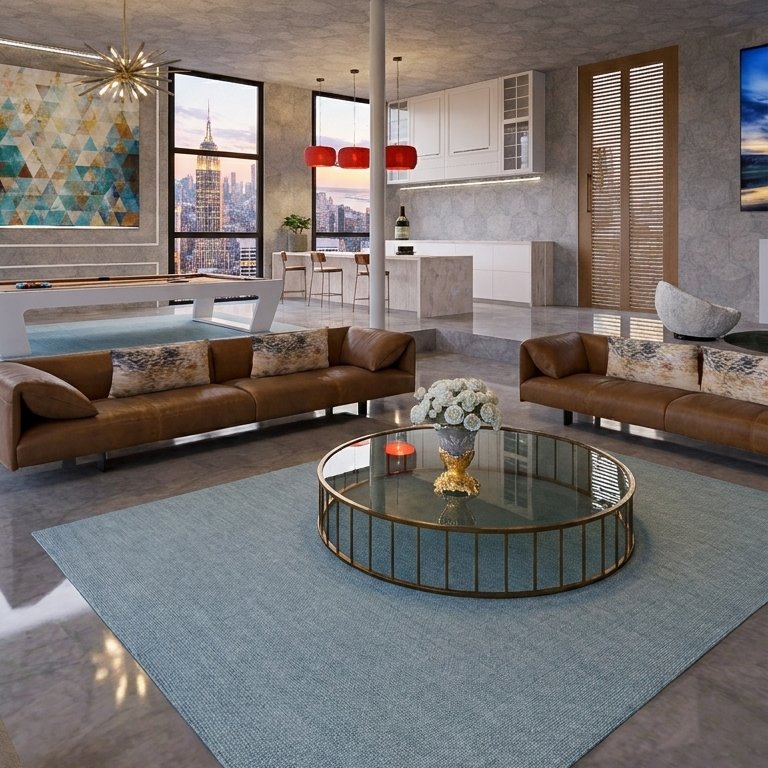 Mid-century living room