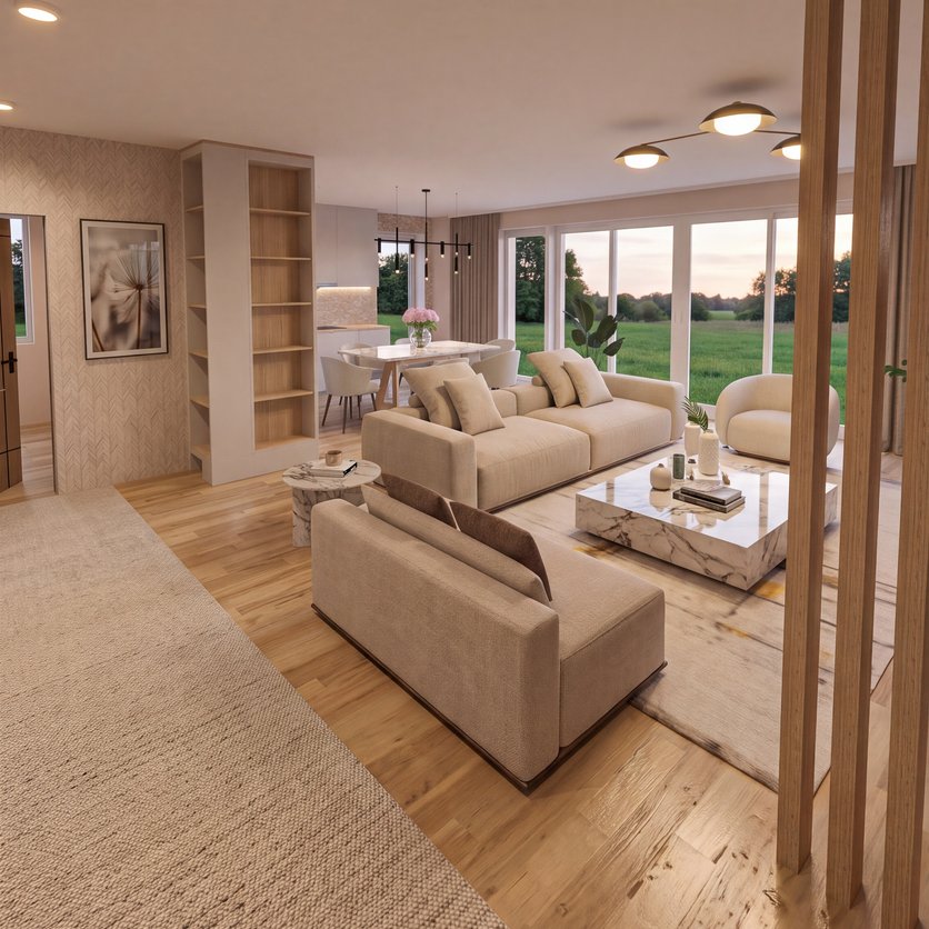 Mid-century living room
