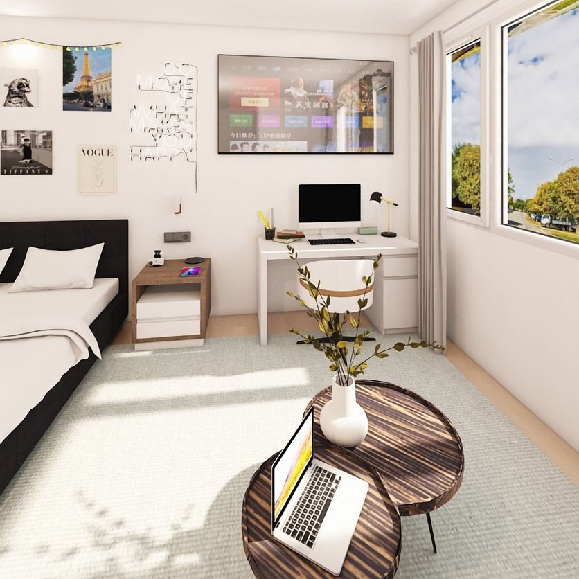 Mid-century bedroom