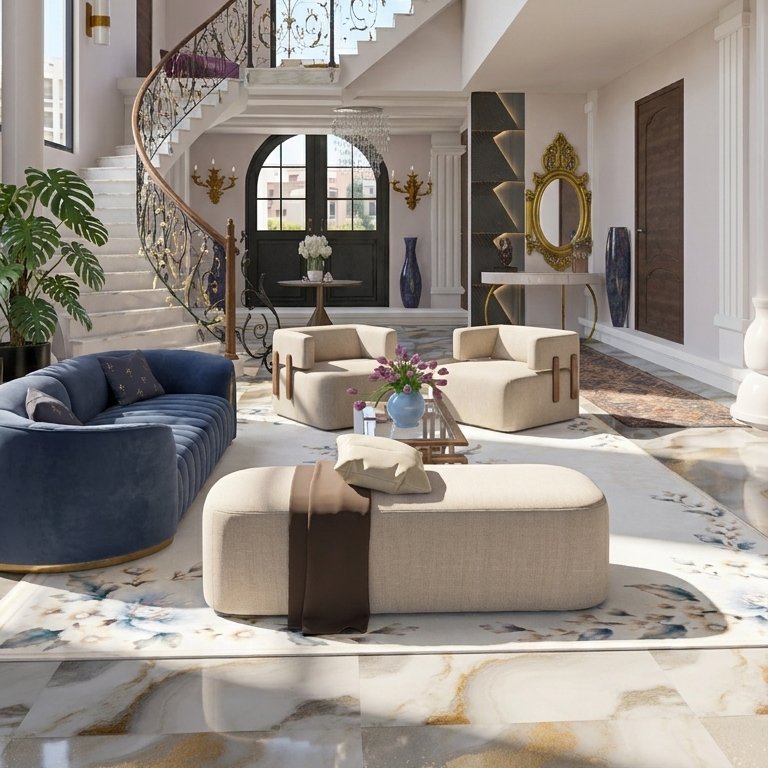 Neoclassical living room