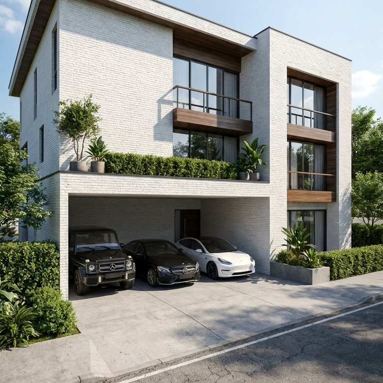 Contemporary outdoor space