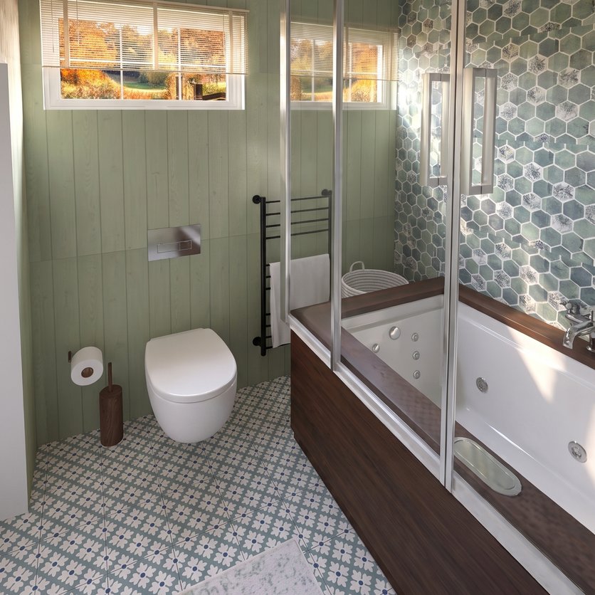 Mid-century bathroom