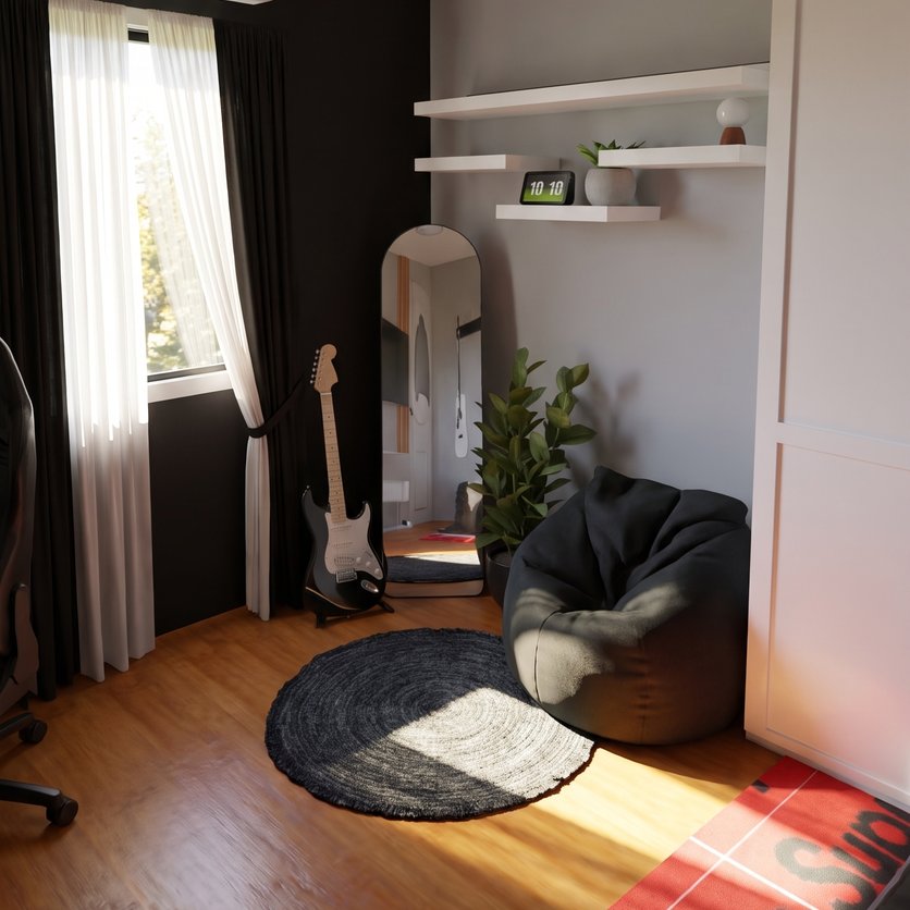 Mid-century bedroom