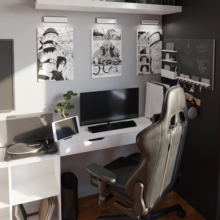 Mid-century home office