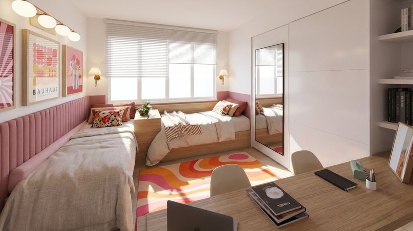 Mid-century bedroom