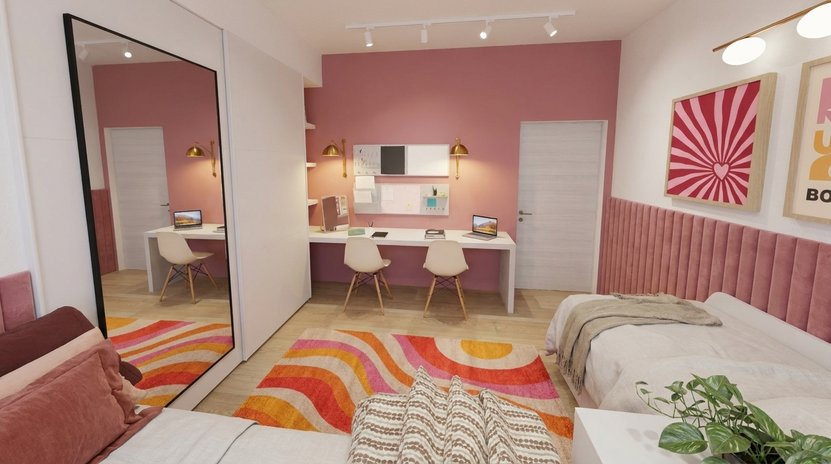 Mid-century bedroom