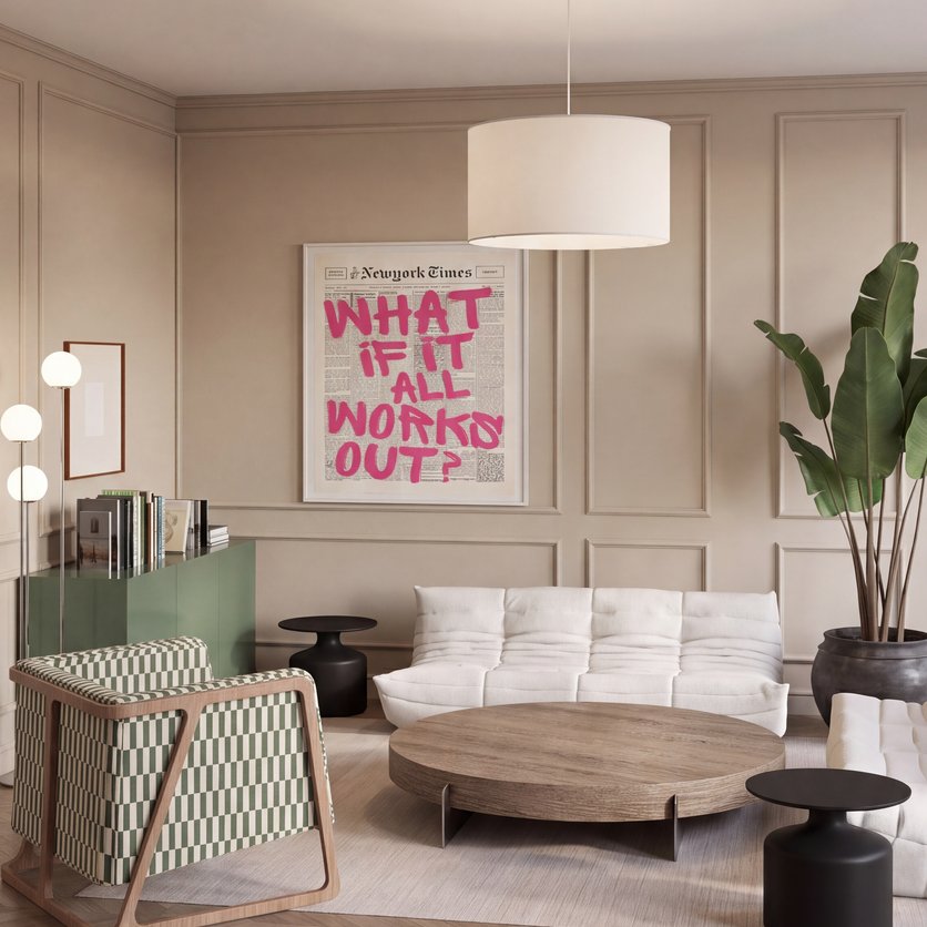 Mid-century living room