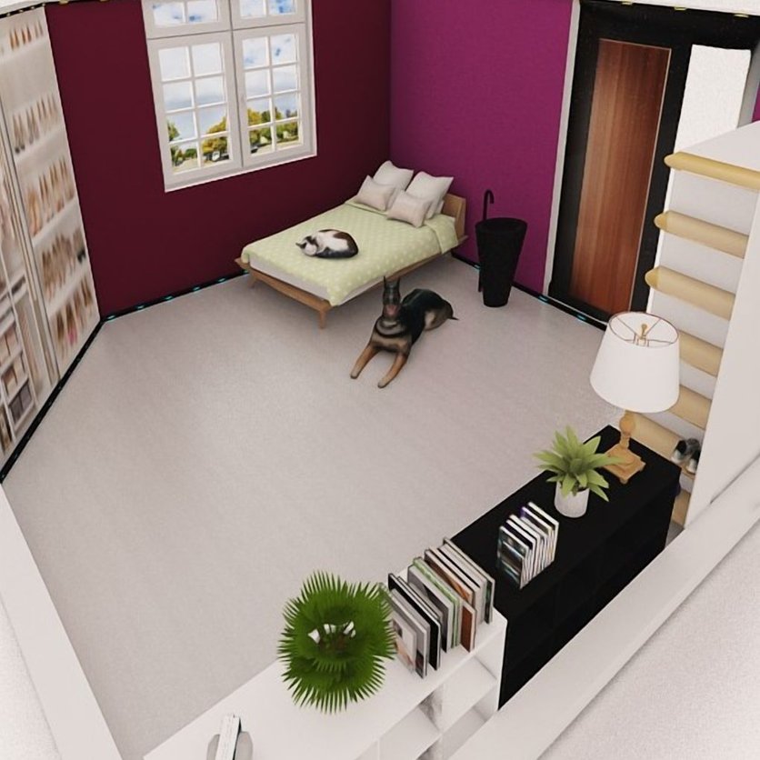 Mid-century bedroom