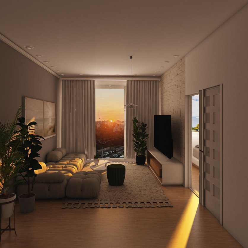 Mid-century living room