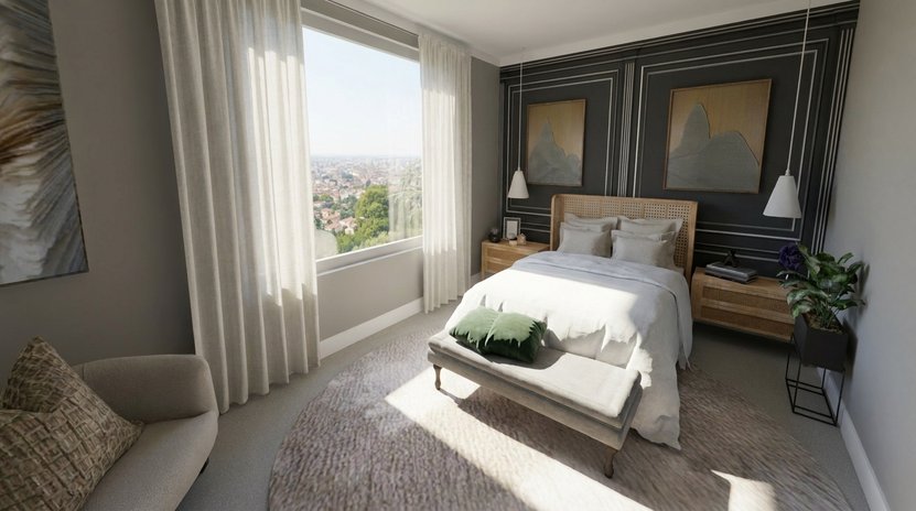 Mid-century bedroom