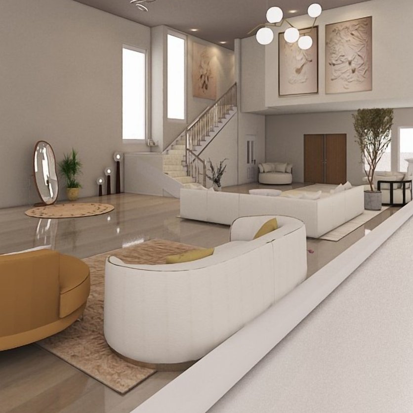 Mid-century living room