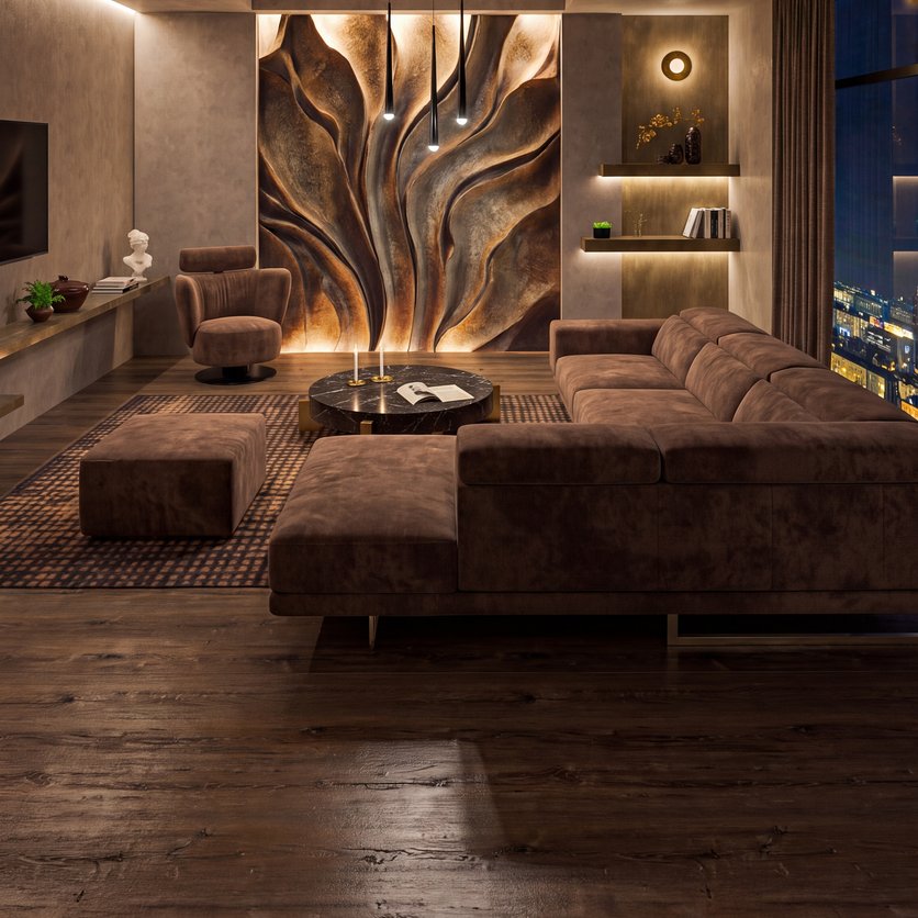 Mid-century living room