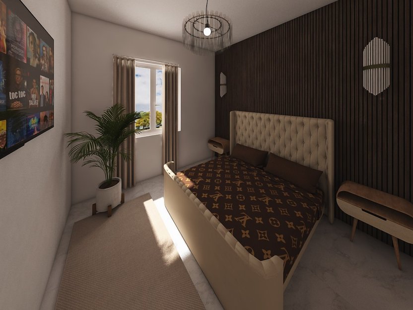 Mid-century bedroom
