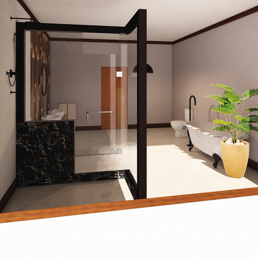 Mid-century bathroom
