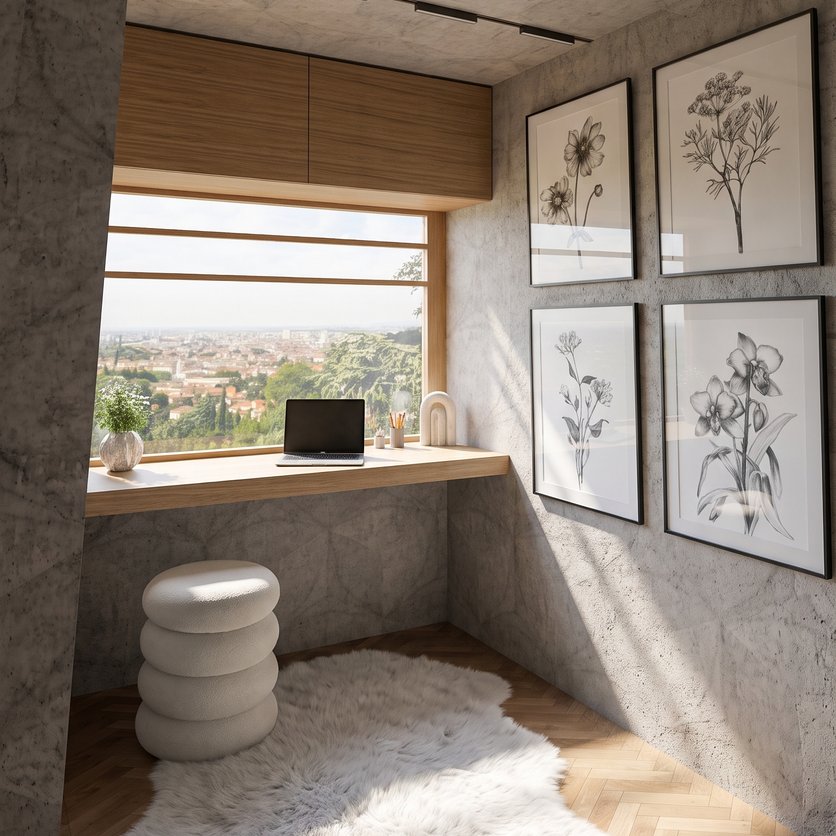 Mid-century home office