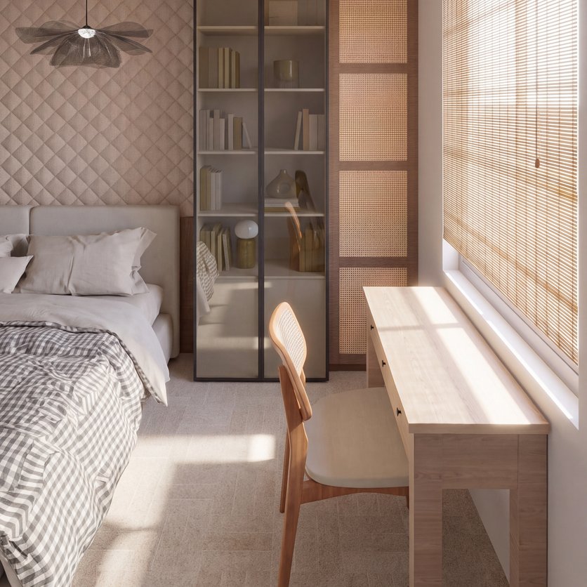 camera da letto in stile Scandinavo
