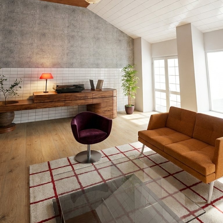 Mid-century living room