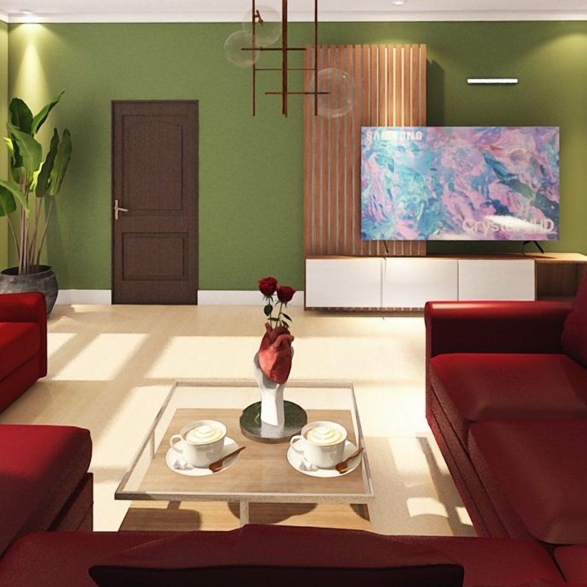 Mid-century living room