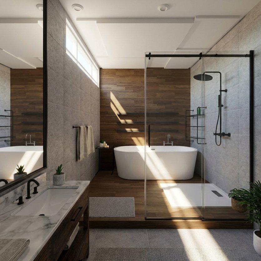 Badezimmer im Stil Zeitgenössisch
