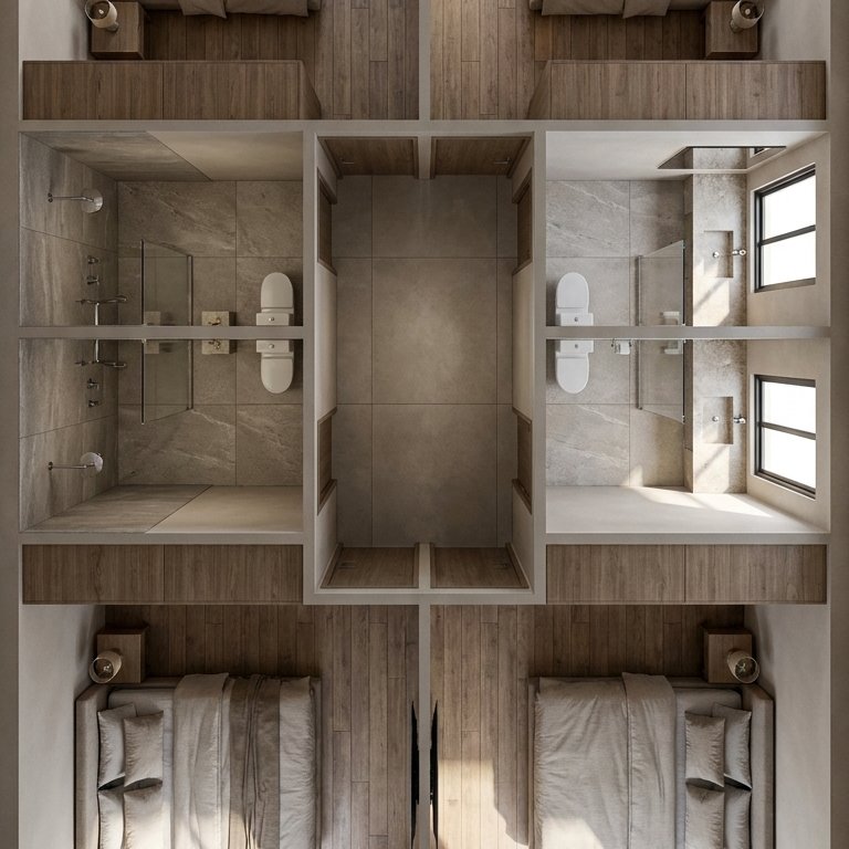Mid-century bedroom